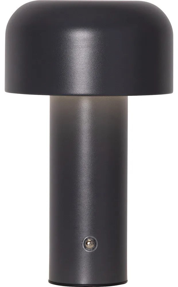 Сива LED настолна лампа (височина 21,5 cm) Bobby – Star Trading