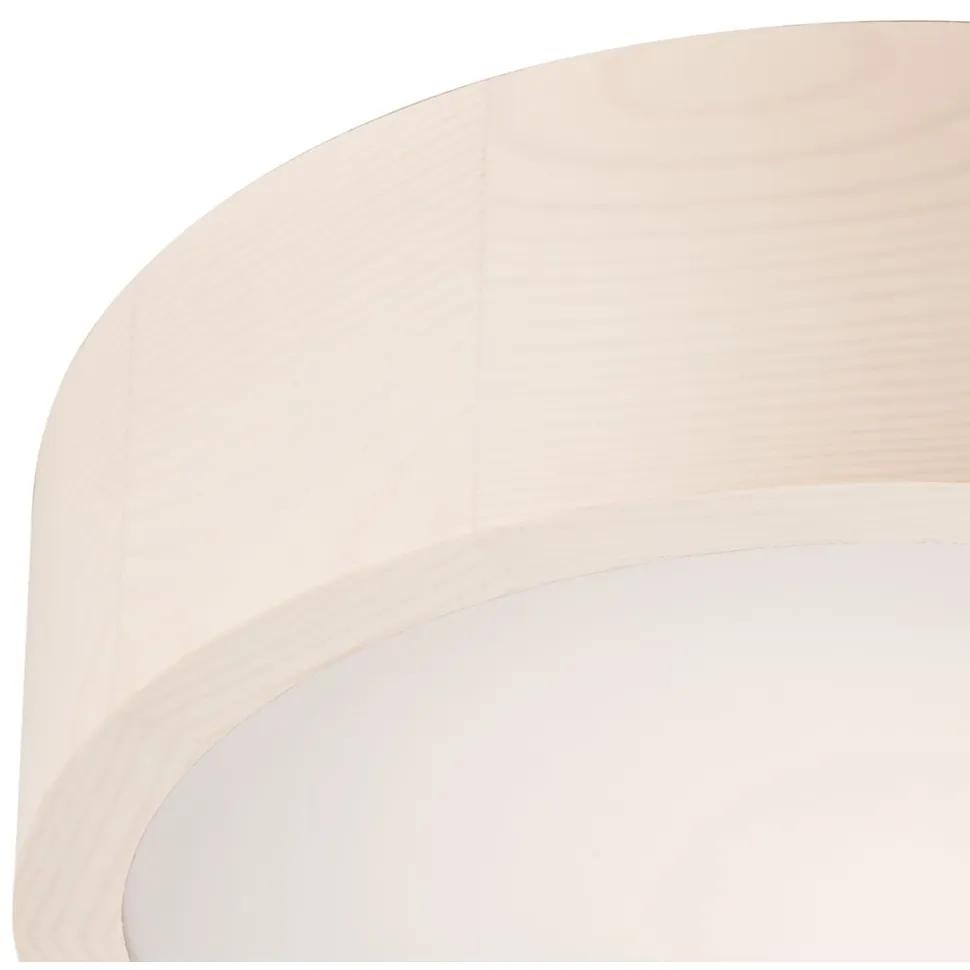 Бяла кръгла лампа за таван , ø 27 cm Plafond - LAMKUR