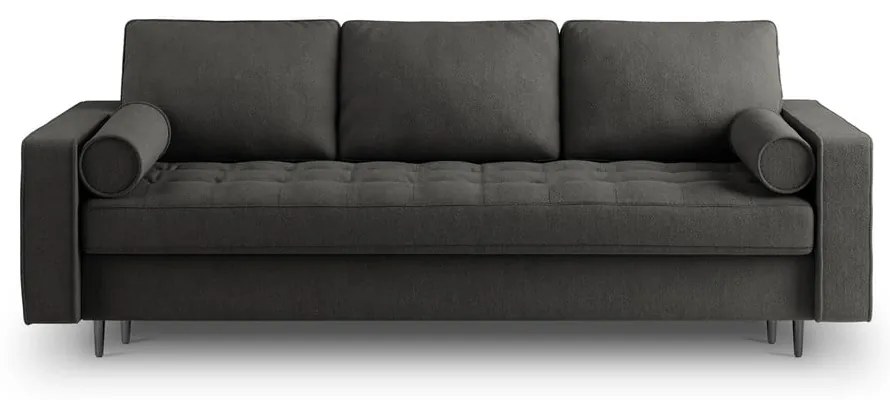 Тъмно сив разтегателен диван Santo - Milo Casa