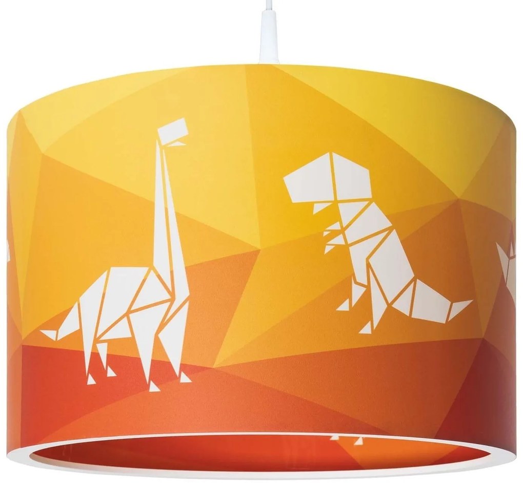 Висяща таванна лампа Elobra Dinopoly-Portokali