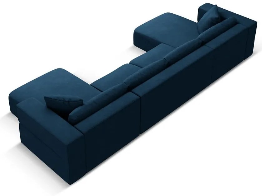 Син ъглов U-образен диван Esther – Milo Casa