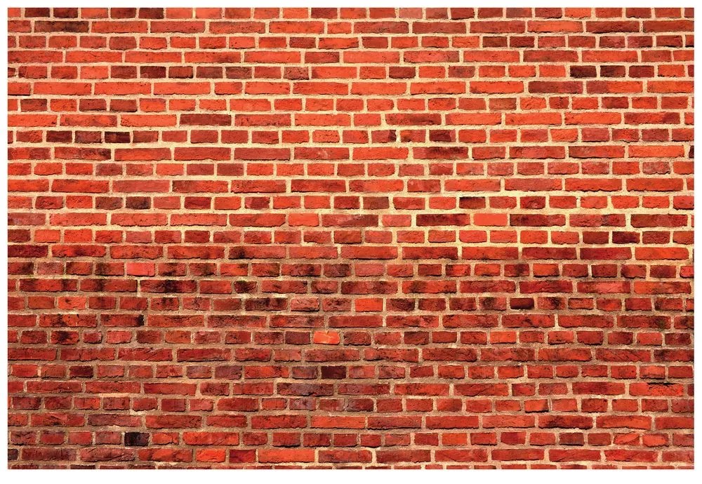 Самозалепващ фототапет – Оранжева тухлена стена