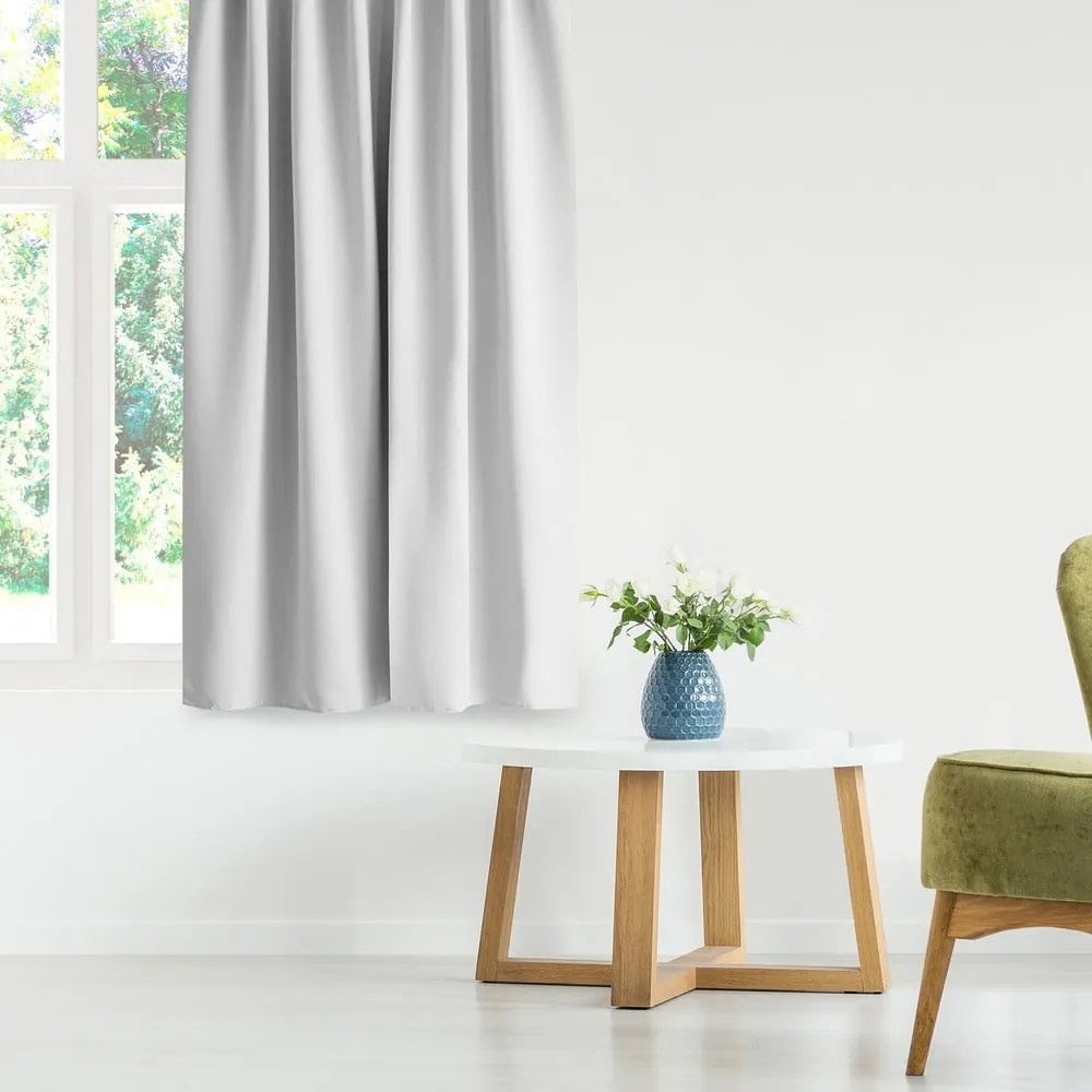 Бяло dimout перде 140x270 cm Kierra – Restilo