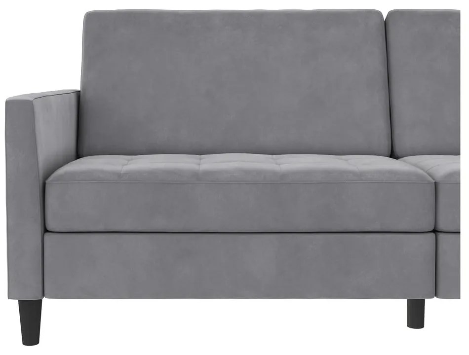 Светлосив кадифен диван 207 cm Presley – Støraa