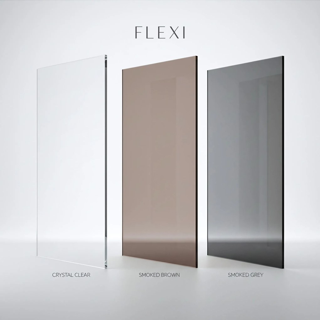 Параван за душ Rea Flexi Grey / Chrome 80