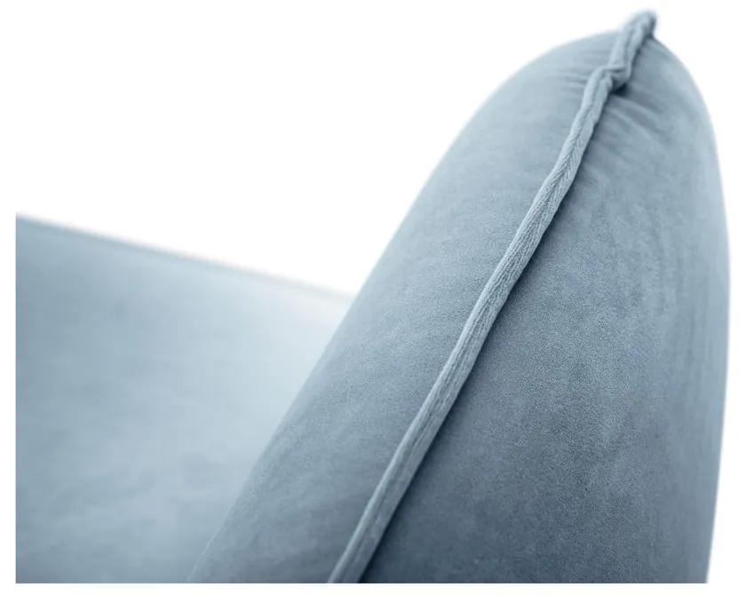 Бледосиньо кадифе, диван, 160 см Florence - Cosmopolitan Design