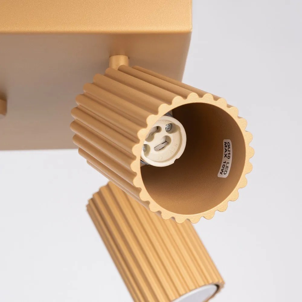 Прожектор в златист цвят 25x25 cm Gleam – Sollux