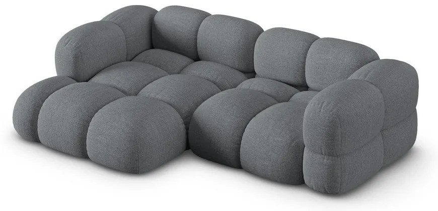 Сив ъглов диван (ляв ъгъл) Loretto – Cosmopolitan Design