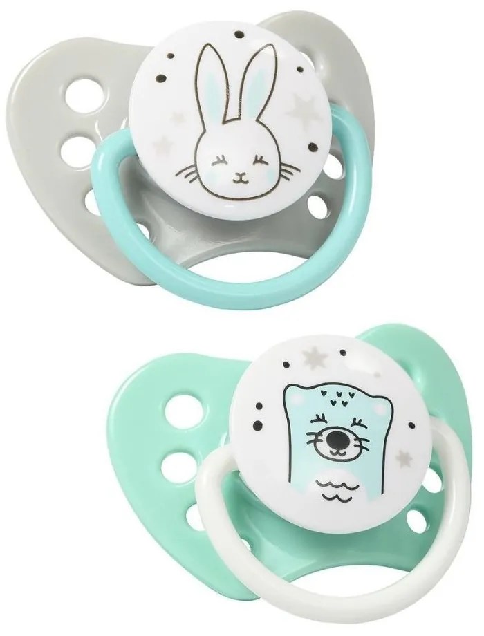 Babyono - Анатомични силиконови залъгалки 2бр. Natural Nursing 0-3м. 1226/01
