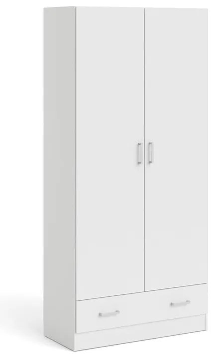 Бял гардероб 79x170 cm Space – Tvilum