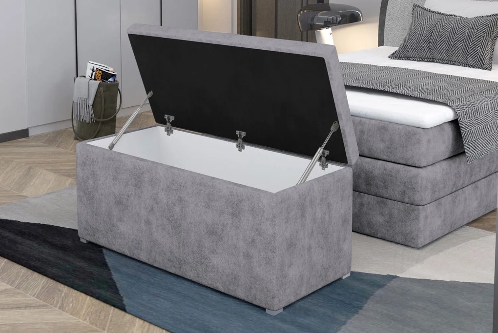 Пейка с място за съхранение Лика-Сив