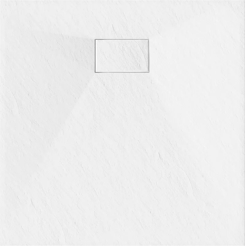 Mexen Hugo квадратен SMC душов поддушник 80 x 80 см, бял - 42108080