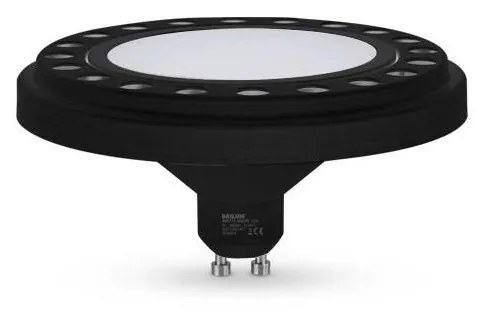 LED Крушка ECOLINE AR111 GU10/12W/230V 4000K 120° черен - Brilagi