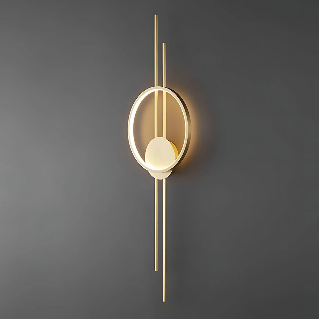 СТЕННА ЛАМПА LED APP1781-W BRUSH GOLD