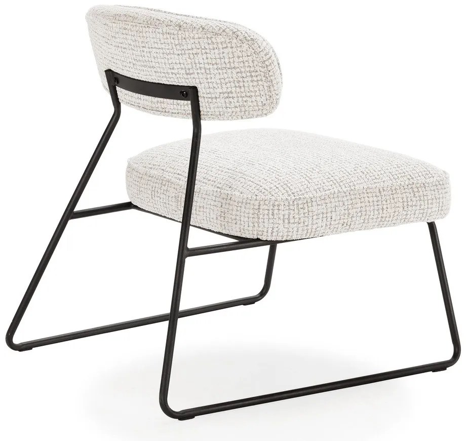 Бяло-бежово кресло Elon – Marckeric