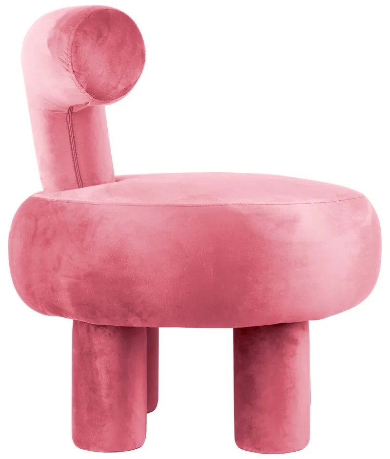 Розово кадифено кресло Abrazo – Leitmotiv