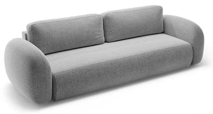 Светлосив шенилов сгъваем/с място за съхранение диван 262 cm Tonale – Cosmopolitan Design