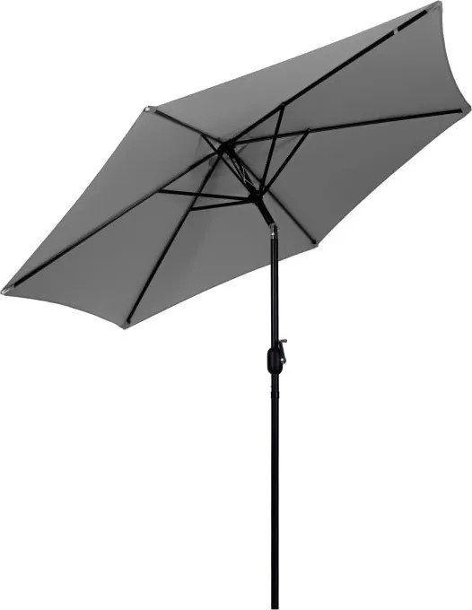 Градински чадър 270 см с наклон Зелено