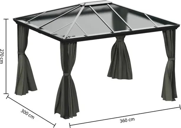 Беседка Hesperide Belize, Поликарбонат, 3.6x3 m