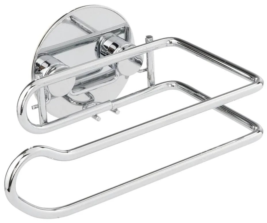 WENKO 18774100 - Държач за тоалетна хартия TURBO-LOC RUND STAHL 14 x 9 см хром