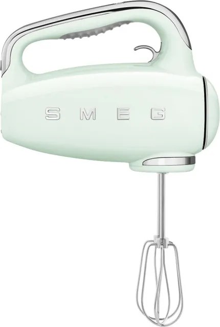 Ръчен миксер SMEG 50's Style HMF01PGEU, 250W, 9 скорости, Турбо, Скрит LED дисплей, Таймер, Аксесоари, Зелен