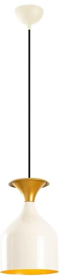 Полилей на кабел SIVANI 1xE27/40W/230V бял/меден