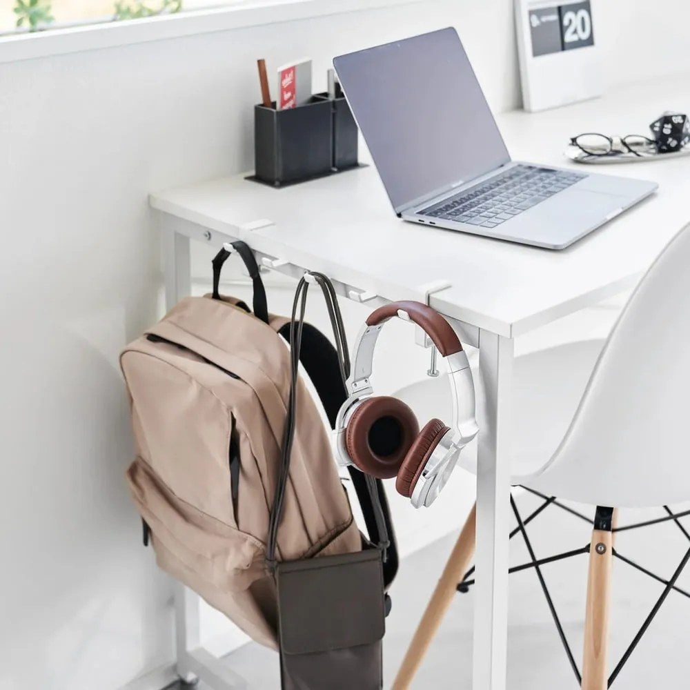 Регулируема стоманена кука в матово бял цвят Tower – YAMAZAKI