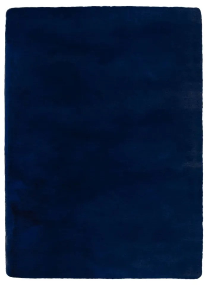 Тъмносиня синтетична кожа 200x290 cm Ivy Luxury Fur – Flair Rugs