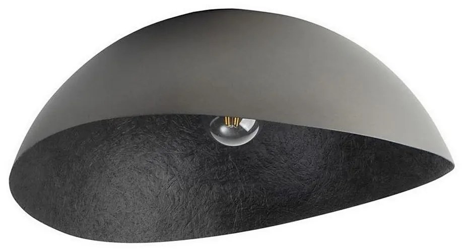 Плафон SOLARIS 1xE27/60W/230V сребристо/черно, приспособен