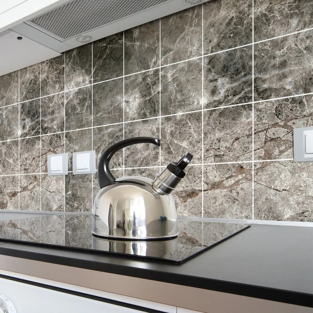 Комплект стикери за плочки 24 бр. 15x15 cm Marble Tiles Venezia - Ambiance