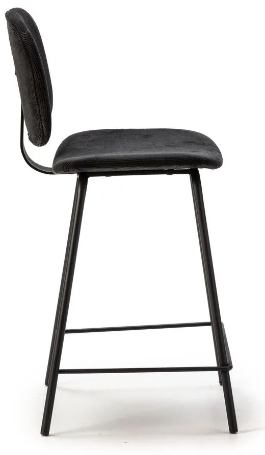 Черни бар столове в комплект от 2 бр. (височина на седалката 66 cm) Arus – Marckeric