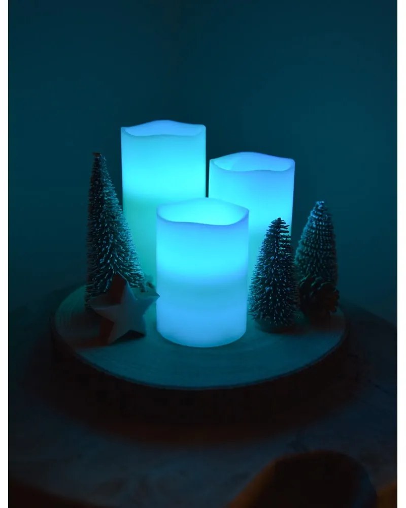 LED свещи в комплект от 3 бр. (височина 10 cm) – Hilight