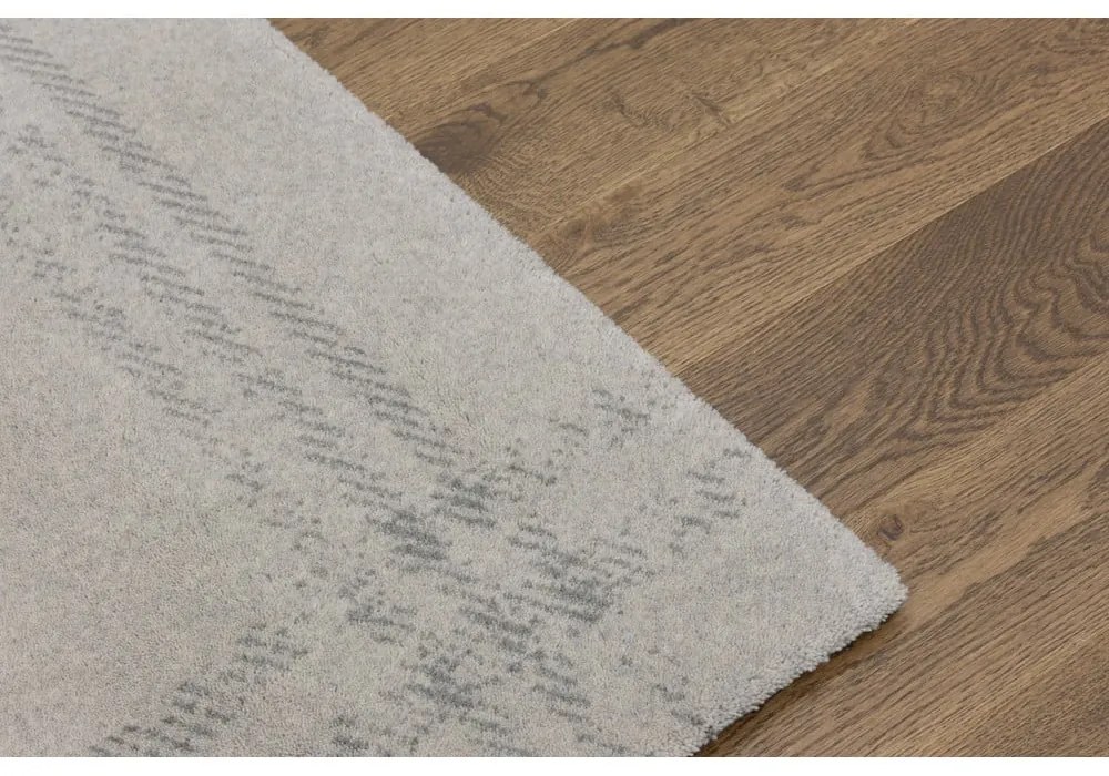 Кремав вълнен килим 300x400 cm Calisia M Grid Rim – Agnella