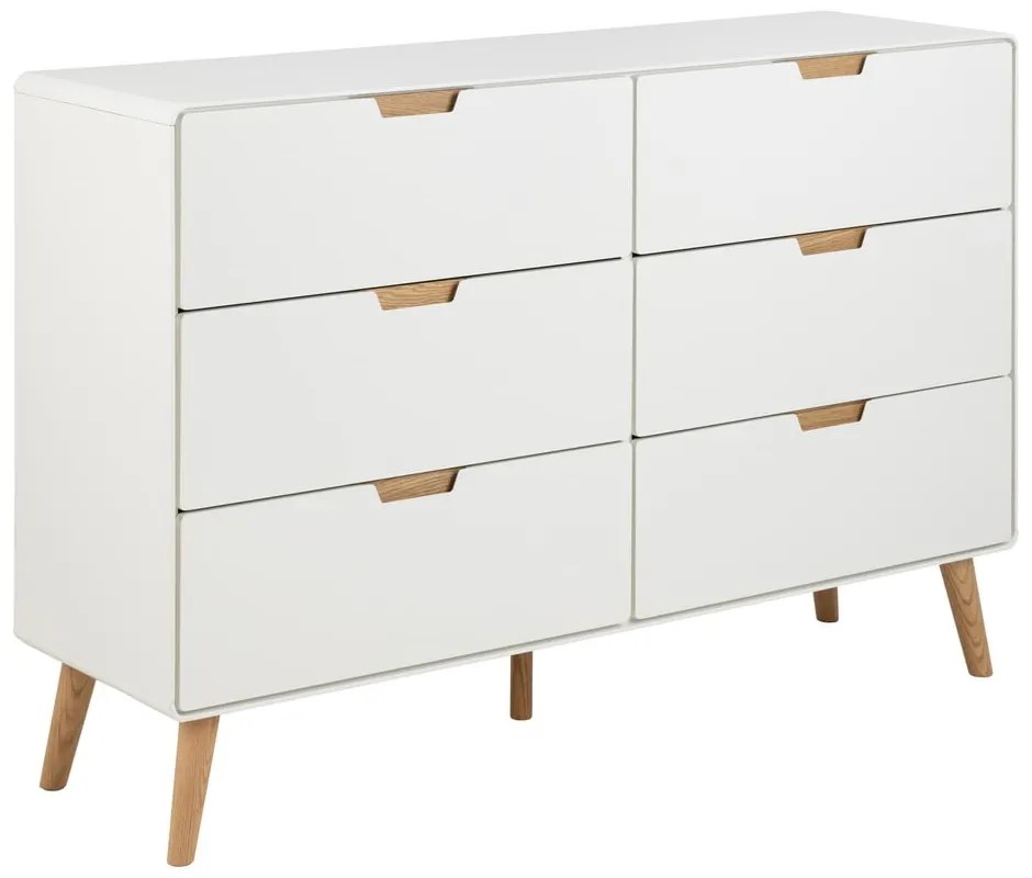 Бял скрин 135x90x40 cm Lowell – Actona