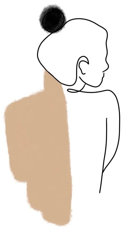 Постер 29x41 cm Female Body Abstract – Veronika Boulová