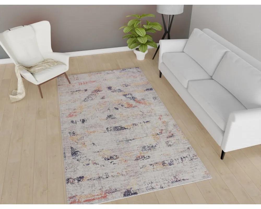 Бял и бежов килим, който може да се мие, 150x80 cm - Vitaus