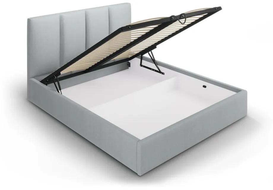 Светлосиво двойно легло , 140 x 200 cm Juniper - Mazzini Beds