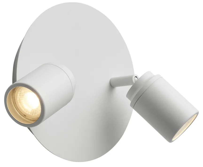 Модерен прожектор за баня бял 2 светлини IP44 - Ducha