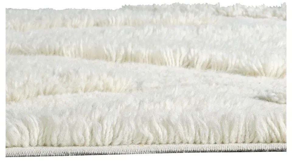 Бял ръчно изработен вълнен килим подходящ за пране 170x240 cm Enkang Ivory – Lorena Canals