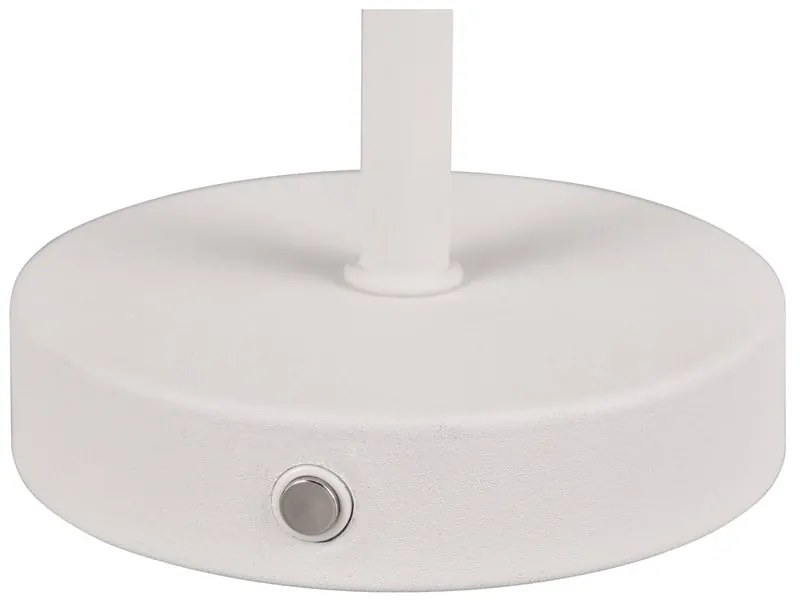 Бяла LED настолна лампа с възможност за димиране (височина 30 cm) Jeff - Trio