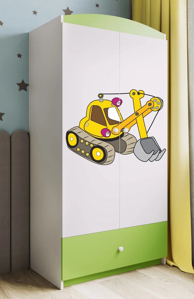 Гардероб Babydreams Cartoon-Prasino-Digger