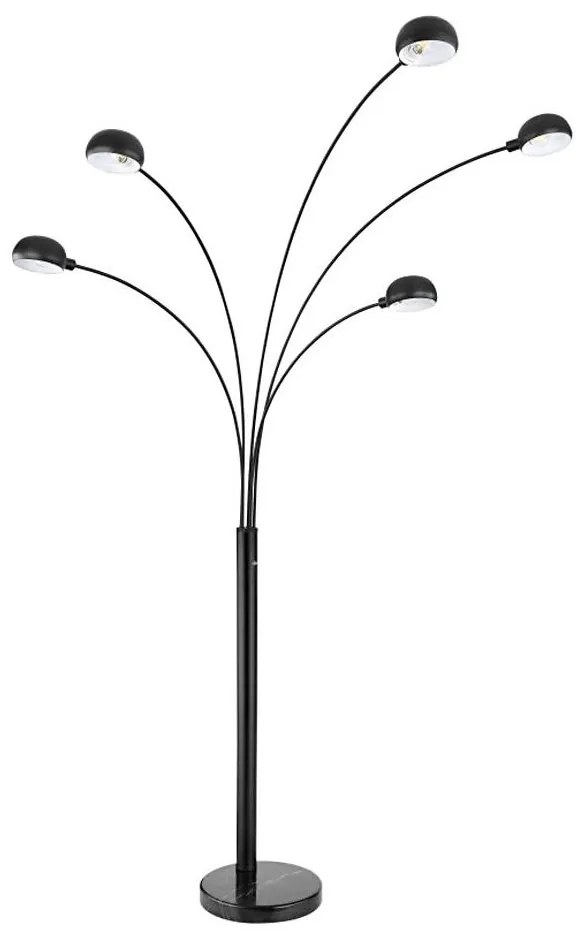 Globo 58228NB - Лампион SEYMOUR 5xE14/40W/230V черен