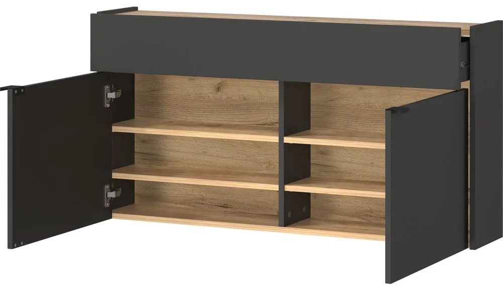 Антрацитно шкафче 110x57x22 cm Ameca – Germania