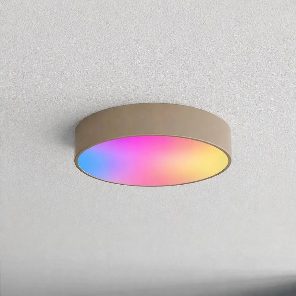 Brilagi-LED RGBW димируемо осветително тяло за баня CLARE 3xE27/9W/230V IP54 Wi-Fi бежово