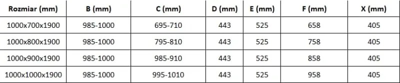 Mexen Omega плъзгаща се душ кабина 100 x 80 см, прозрачна, хром - 825-100-080-01-00
