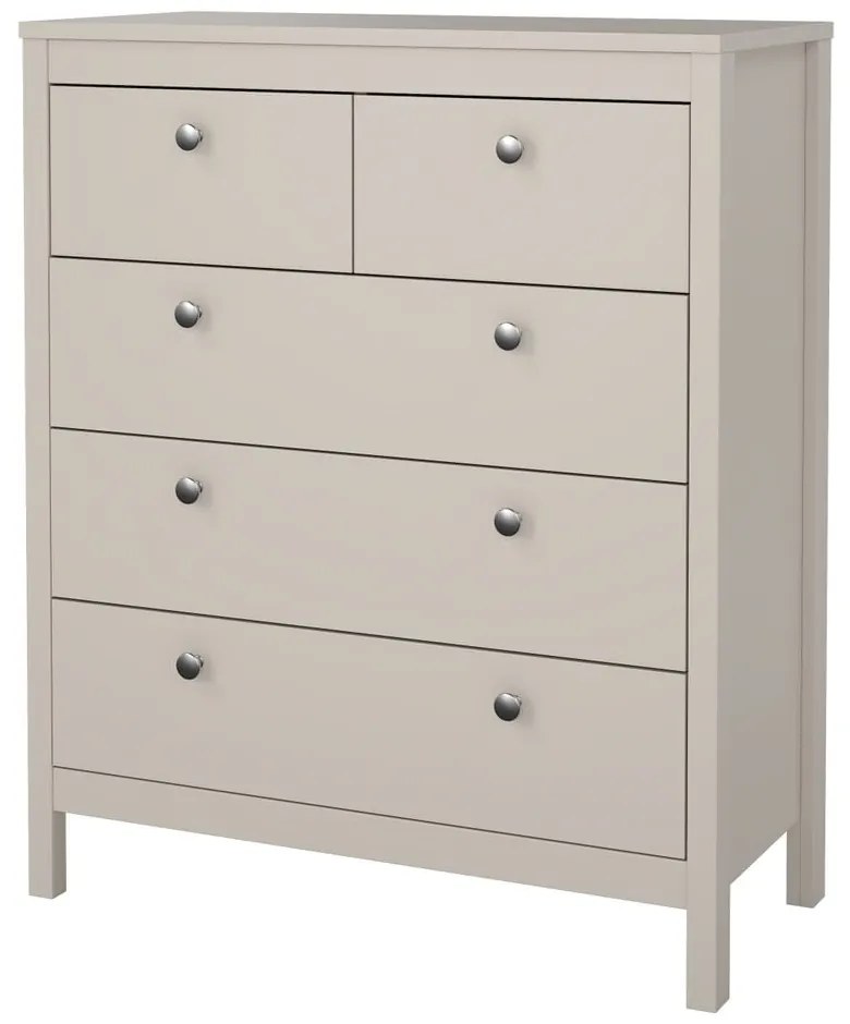 Сиво-бежов скрин 82x99x38 cm Madrid – Tvilum