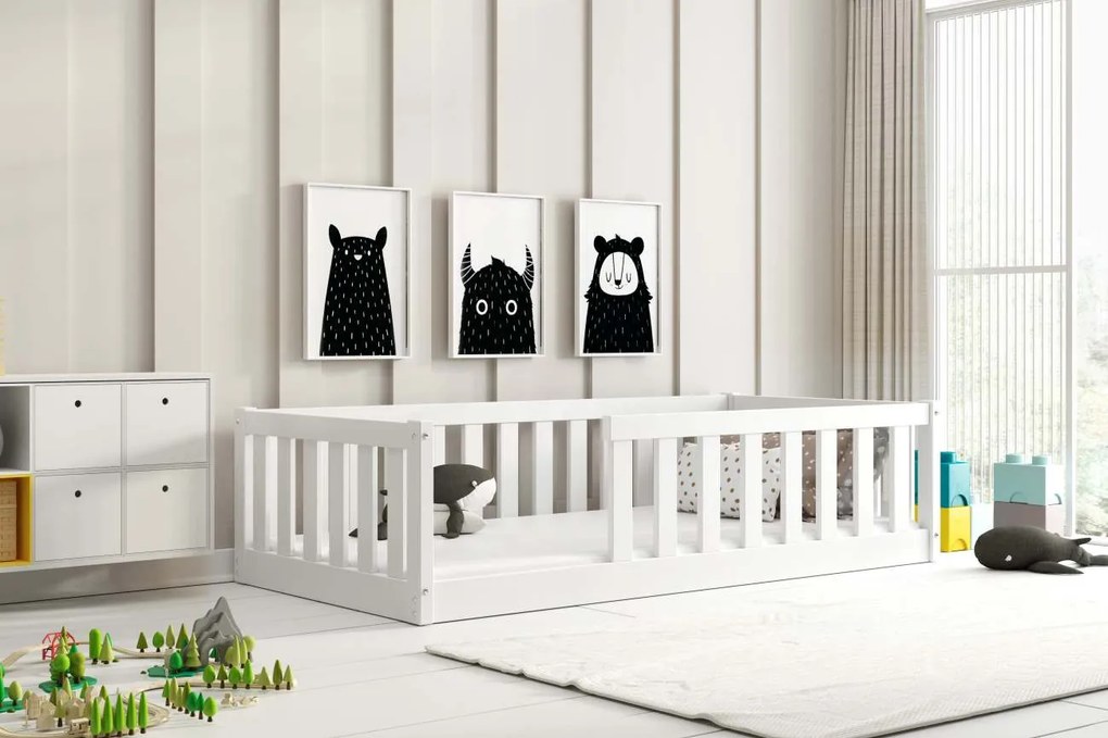 Детско легло Bellissimo-Бяло-80 x 160