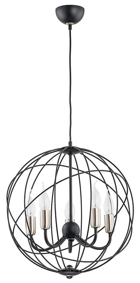 Пендел NOSFERATU 5xE14/10W/230V черен/златист