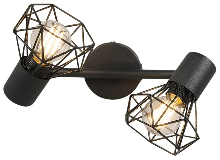 Интелигентен прожектор черен въртящ се и накланящ се, вкл. 2 WIFI P45 - Mosh