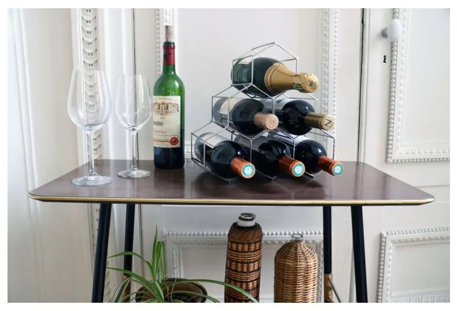 Сива метална стойка за вино - Compactor